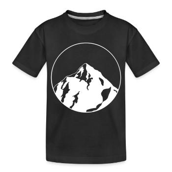 grande montagne en cercle - Design - T-shirt bio Premium Enfant - noir - Devant