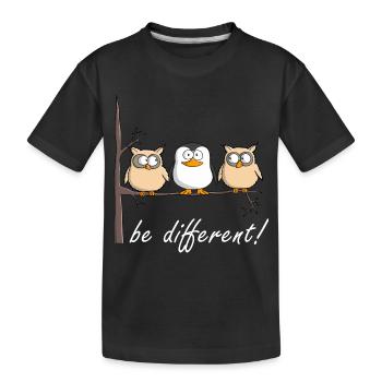 être individuel - T-shirt bio Premium Enfant - noir - Devant