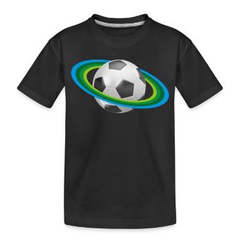 Le football, le soccer, - T-shirt bio Premium Enfant - noir - Devant