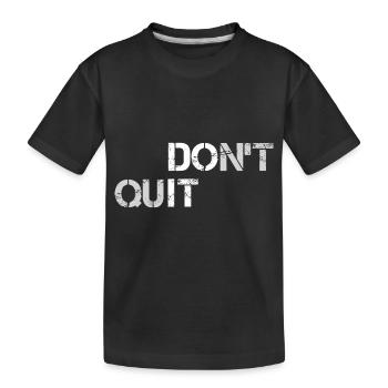 Athlete motivation - Kids' Premium Organic T-Shirt - black - Front