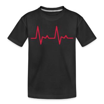ECG_01 - Kids' Premium Organic T-Shirt - black - Front