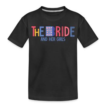 die Braut - Kinder Premium Bio T-Shirt - Schwarz - Vorne