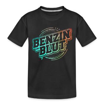 Benzin im Blut - Schrauber Bastler - Kinder Premium Bio T-Shirt - Schwarz - Vorne