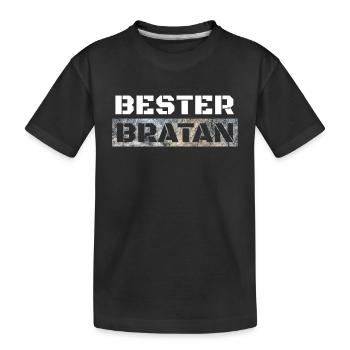 Meilleur copain de Bratan, Digga - T-shirt bio Premium Enfant - noir - Devant