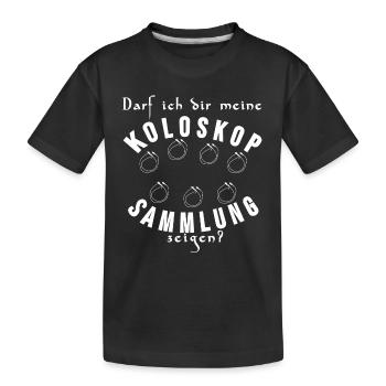 Docteur en médecine interne interniste colonoscope cadeau - T-shirt bio Premium Enfant - noir - Devant