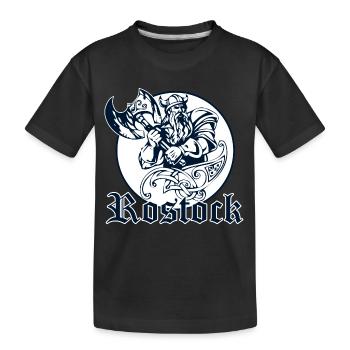 Rostock - Design - Kids' Premium Organic T-Shirt - black - Front