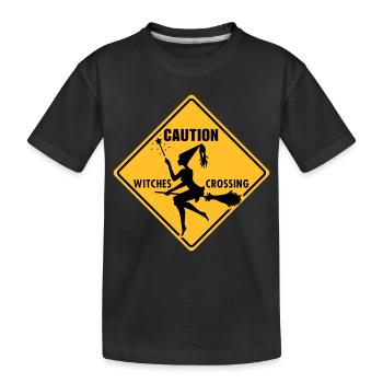 Sorcière - sorcière - Halloween - Nuit de - T-shirt bio Premium Enfant - noir - Devant