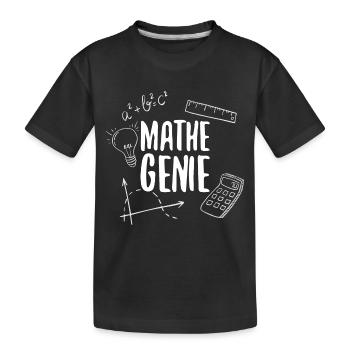 Génie mathématique génie arithmétique - T-shirt bio Premium Enfant - noir - Devant