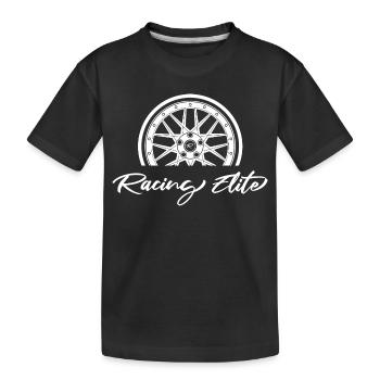 Jante Roue Voiture Tuner Tuning Racing Logo Garage - T-shirt bio Premium Enfant - noir - Devant
