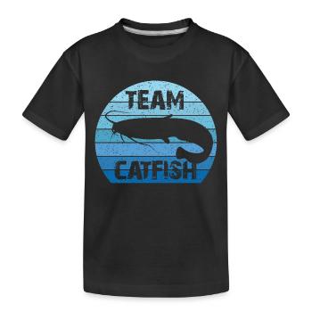 Equipe Catfish | Waller | Wels | Vintage - T-shirt bio Premium Enfant - noir - Devant