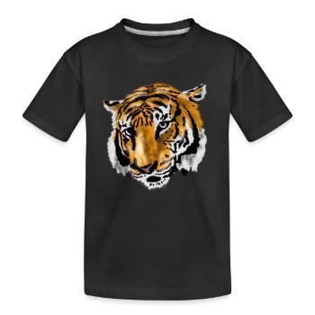 tigre - T-shirt bio Premium Enfant - noir - Devant