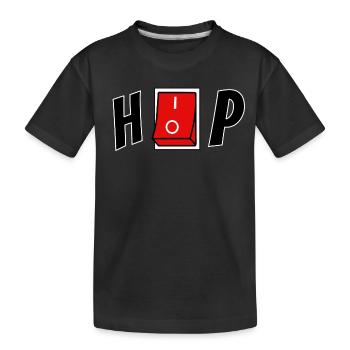 Hip Hop - Kinder Premium Bio T-Shirt - Schwarz - Vorne
