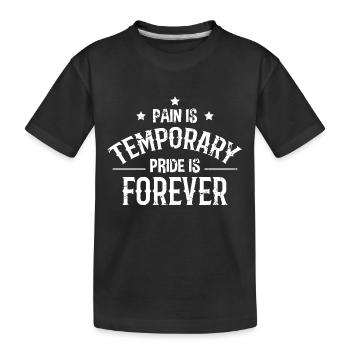 Bodybuilder disant - T-shirt bio Premium Enfant - noir - Devant