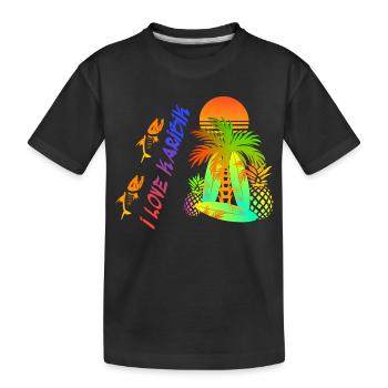 Amour des Caraïbes - T-shirt bio Premium Enfant - noir - Devant