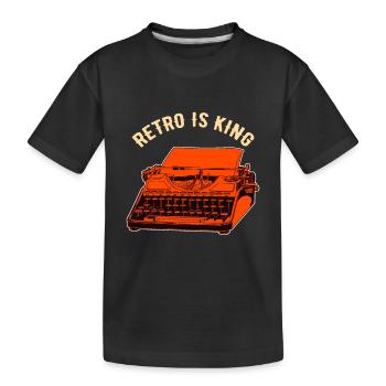 machine à écrire - T-shirt bio Premium Enfant - noir - Devant