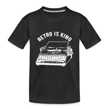 machine à écrire - T-shirt bio Premium Enfant - noir - Devant