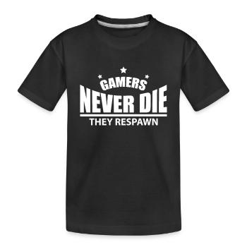 Gaming Gaming Gaming Gaming Gaming Gaming Gaming - Kids' Premium Organic T-Shirt - black - Front