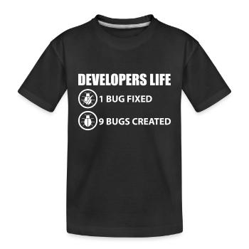 Programmierer Witz - Kinder Premium Bio T-Shirt - Schwarz - Vorne