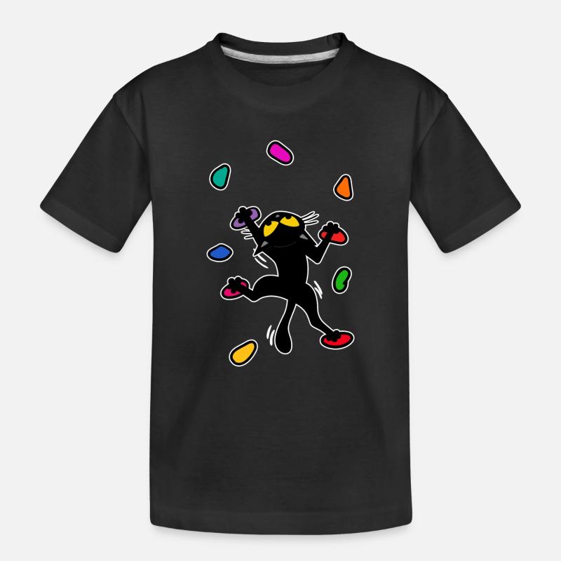 Boulder chat chat escalade escalade Escalade Drôle - T-shirt bio Premium Enfant - noir