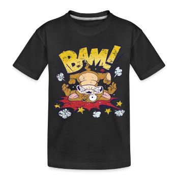 Tom et Jerry Bam Casse-Tête - T-shirt bio Premium Enfant - noir - Devant