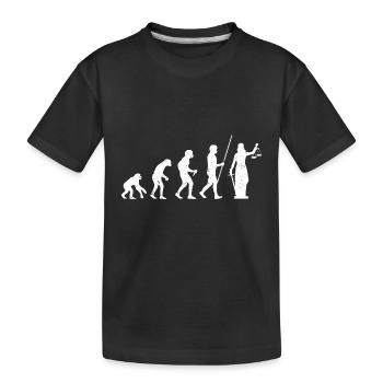 Juriste Jurist Law Justitia Évolution - T-shirt bio Premium Enfant - noir - Devant