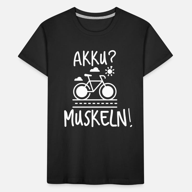 Vélo cycliste E Bike T-shirt bio Premium Enfant