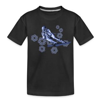 skiing - T-shirt bio Premium Enfant - noir - Devant