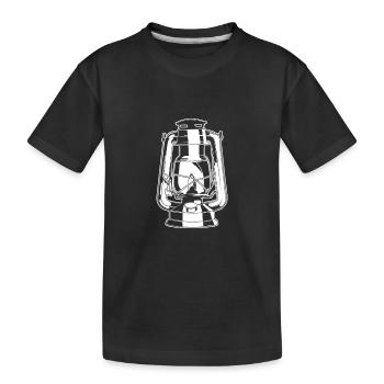 oil lamp - Kids' Premium Organic T-Shirt - black - Front