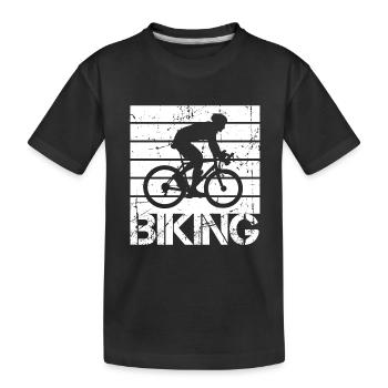 Radsport - Kinder Premium Bio T-Shirt - Schwarz - Vorne