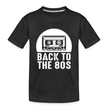 Années 80 - T-shirt bio Premium Enfant - noir - Devant