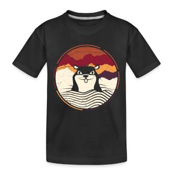 mole - Kids' Premium Organic T-Shirt - black - Front