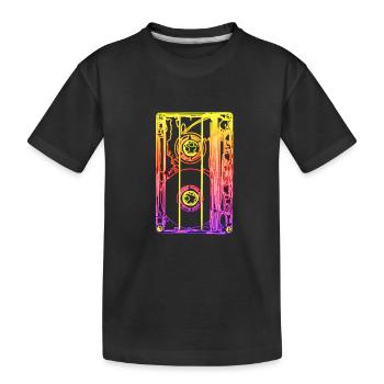 80er Party - Kinder Premium Bio T-Shirt - Schwarz - Vorne