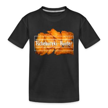 Tschebureki-Hunter - Kinder Premium Bio T-Shirt - Schwarz - Vorne