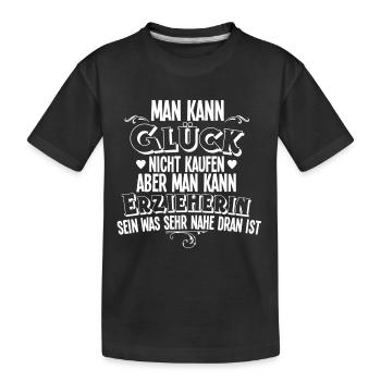 Erzieherin - Kinder Premium Bio T-Shirt - Schwarz - Vorne