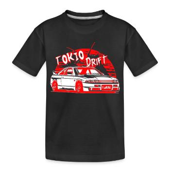 Voiture de dérive de Tokyo - T-shirt bio Premium Enfant - noir - Devant