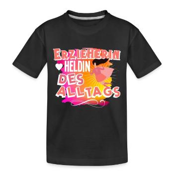 Erzieherin - Kinder Premium Bio T-Shirt - Schwarz - Vorne