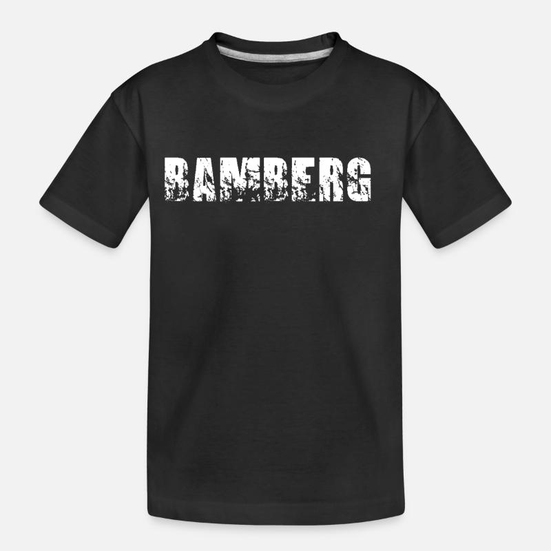 Bamberg - Kinder Premium Bio T-Shirt - Schwarz
