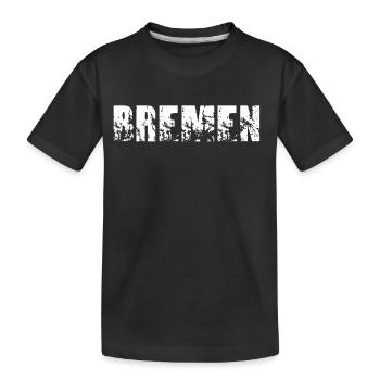 Bremen - Kinder Premium Bio T-Shirt - Schwarz - Vorne