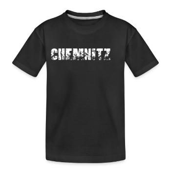 Chemnitz - Kinder Premium Bio T-Shirt - Schwarz - Vorne