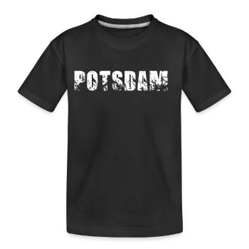 Potsdam - Kinder Premium Bio T-Shirt - Schwarz - Vorne
