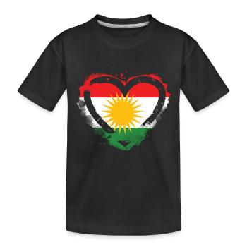 Kurds Kurdistan - Kids' Premium Organic T-Shirt - black - Front