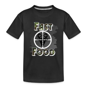 Jäger Jagen - Kinder Premium Bio T-Shirt - Schwarz - Vorne