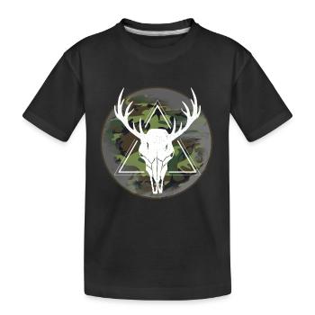 Jäger Jagen - Kinder Premium Bio T-Shirt - Schwarz - Vorne