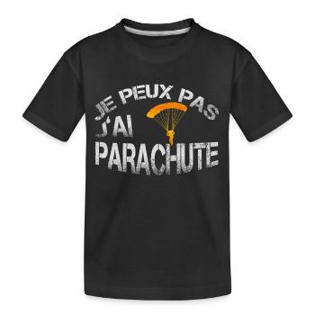 Parachute - T-shirt bio Premium Enfant - noir - Devant