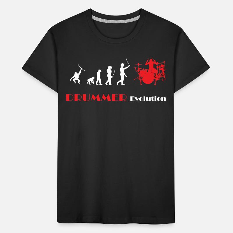 DRUMMER Evolution rot Kinder Premium Bio T-Shirt