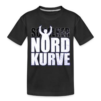 Schalke Nordkurve lettrage idée cadeau - T-shirt bio Premium Enfant - noir - Devant