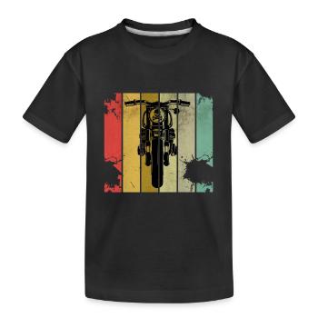 Moto Biker Retro - T-shirt bio Premium Enfant - noir - Devant