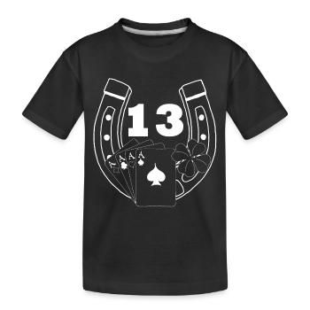 La chance (blanc) - T-shirt bio Premium Enfant - noir - Devant