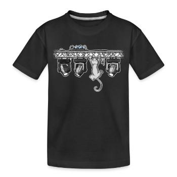 dmxcat - Kids' Premium Organic T-Shirt - black - Front