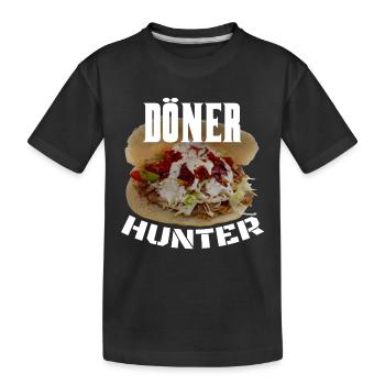 Chasseur de kebab - T-shirt bio Premium Enfant - noir - Devant